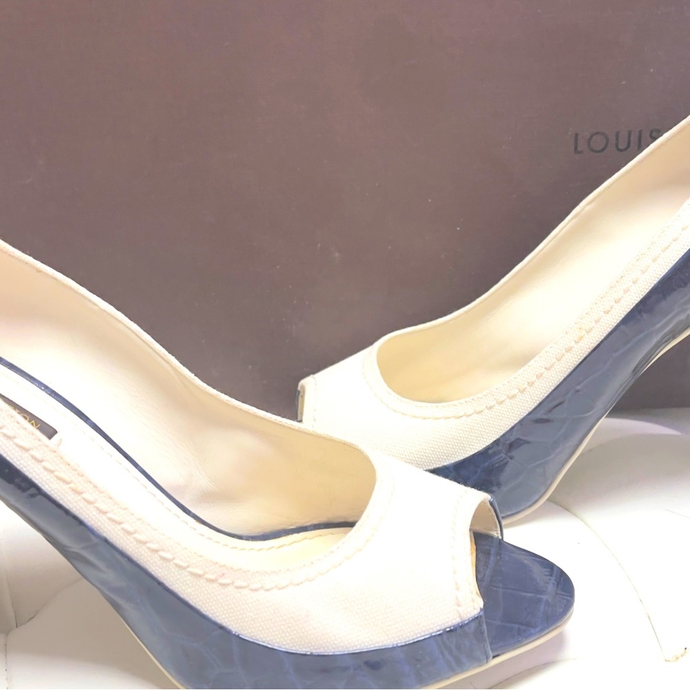 White in Patton, leather Louis Vuitton,